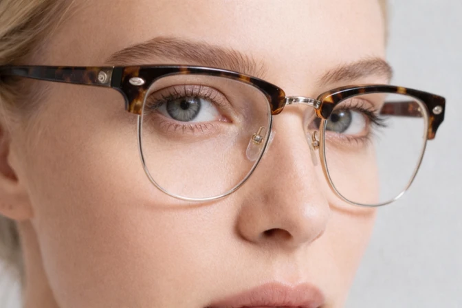 Premium Acetate Optical Frames on Marble Surface